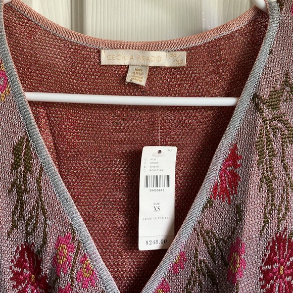 BNWT Anthropologie Posy Maxi Sweater Dress by Celia Prado Brazil XS - Picture 3 of 12